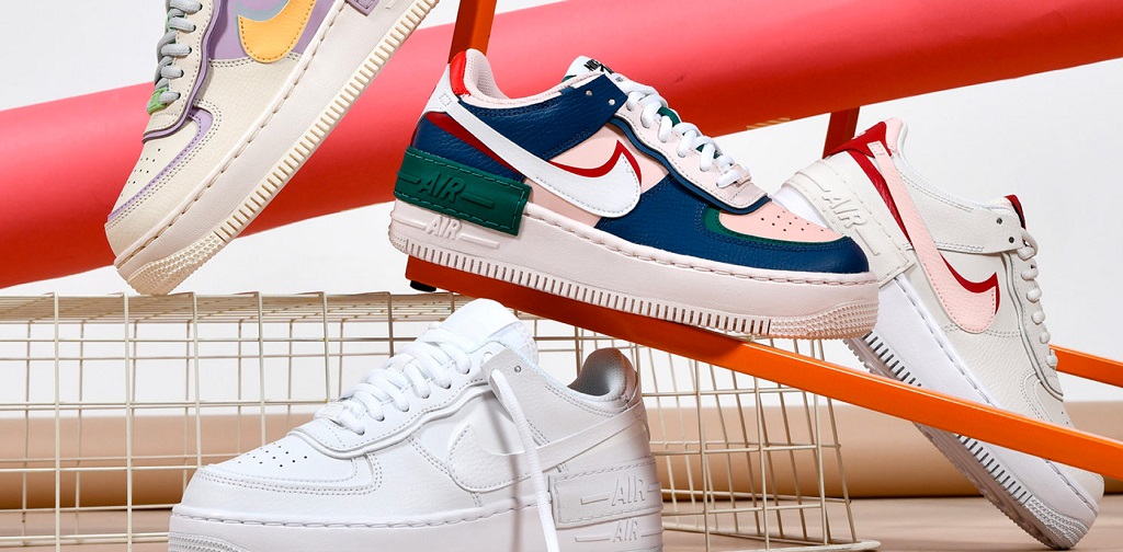 plusieurs chaussures nike air force one cuir