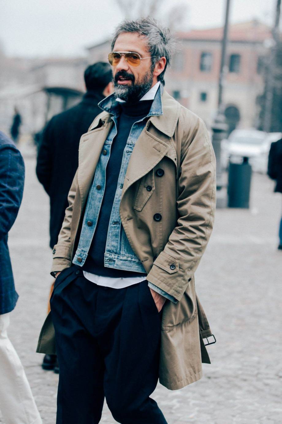 Trench croisé en coton stretch male 48 Dolce & Gabbana Homme Vêtements Manteaux & Vestes Manteaux Trench-coats Manteaux et Blousons 