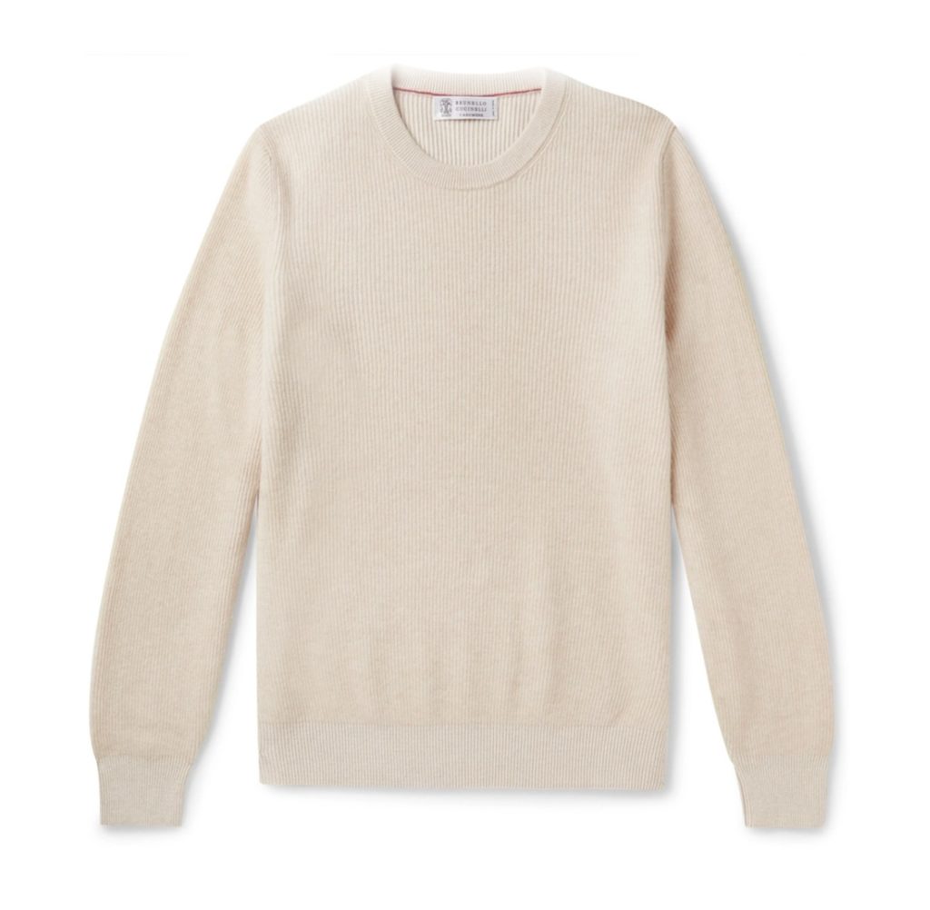 pull beige pour homme