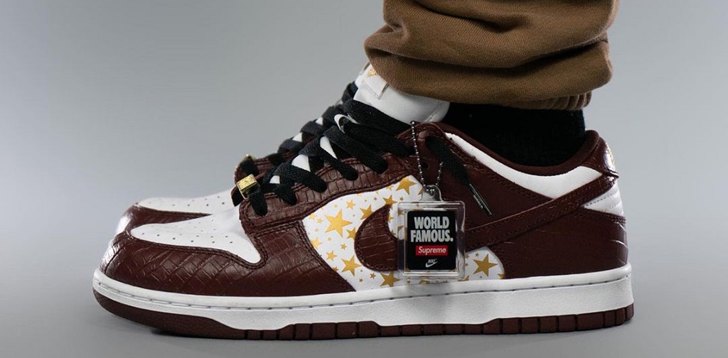 chaussure nike sb dunk marron pour homme