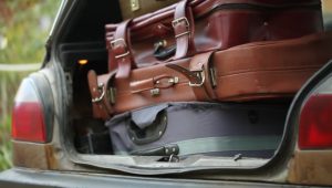 illustration de valises dans un coffre