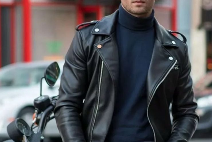 guide homme veste en cuir