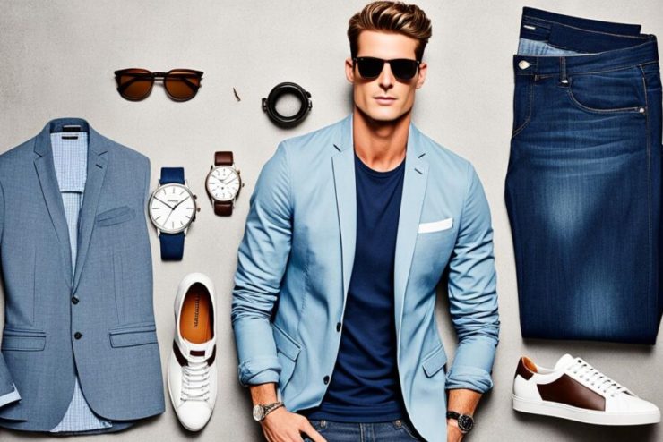 composition d'un look casual chic homme