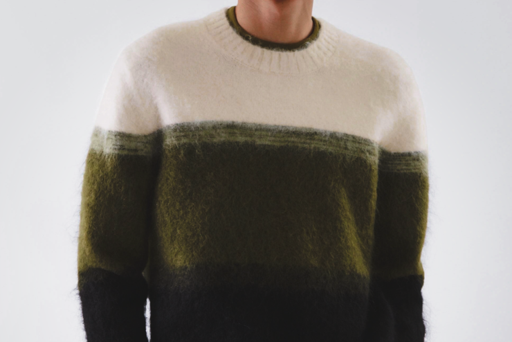 pull en laine mohair pour homme