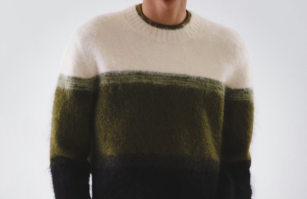 pull en laine mohair pour homme