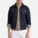 Veste en jean coupe droite bleu brut La Redoute Collections | La Redoute